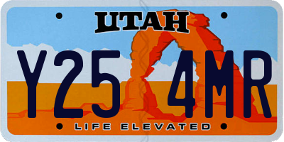 UT license plate Y254MR