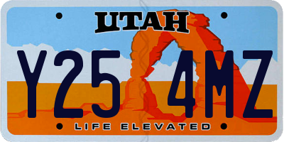 UT license plate Y254MZ