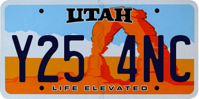 UT license plate Y254NC