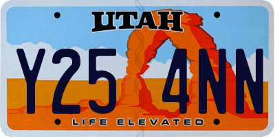 UT license plate Y254NN