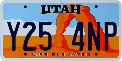 UT license plate Y254NP