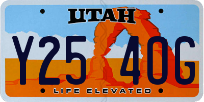 UT license plate Y254OG