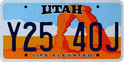 UT license plate Y254OJ