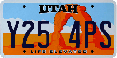 UT license plate Y254PS