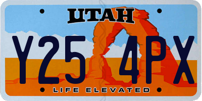UT license plate Y254PX