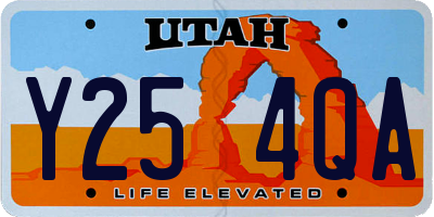 UT license plate Y254QA