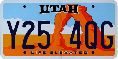 UT license plate Y254QG