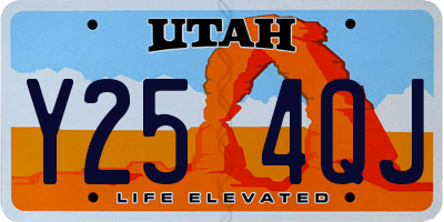 UT license plate Y254QJ