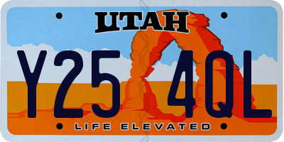 UT license plate Y254QL