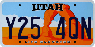 UT license plate Y254QN