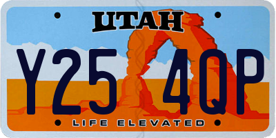 UT license plate Y254QP