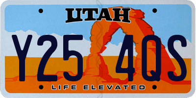 UT license plate Y254QS
