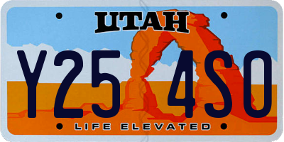 UT license plate Y254SO