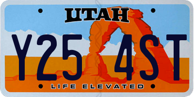 UT license plate Y254ST