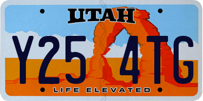 UT license plate Y254TG
