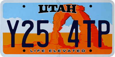 UT license plate Y254TP