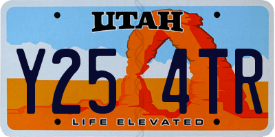 UT license plate Y254TR