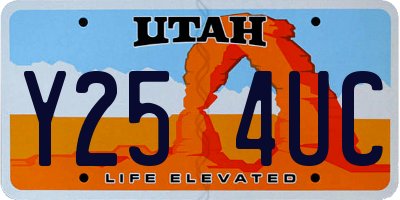 UT license plate Y254UC