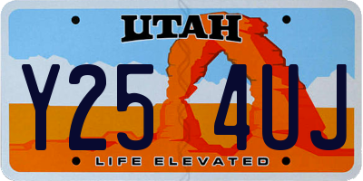UT license plate Y254UJ