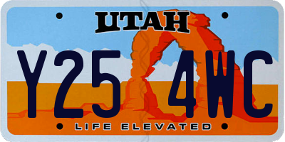 UT license plate Y254WC