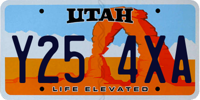 UT license plate Y254XA