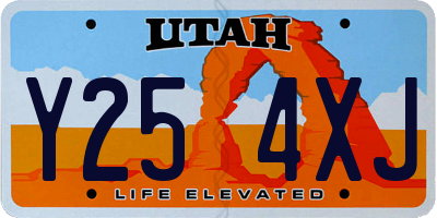 UT license plate Y254XJ