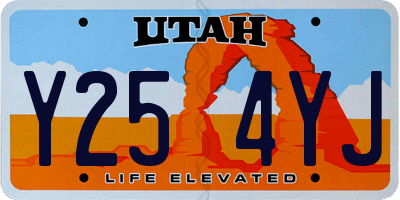UT license plate Y254YJ