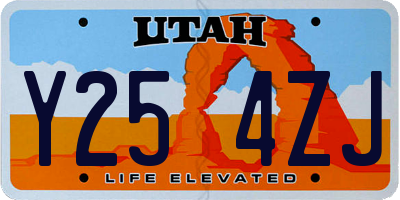 UT license plate Y254ZJ