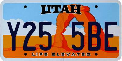 UT license plate Y255BE