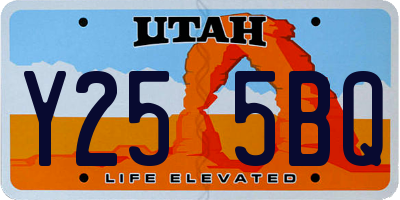 UT license plate Y255BQ