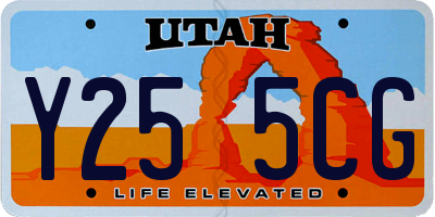 UT license plate Y255CG