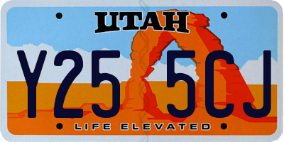 UT license plate Y255CJ