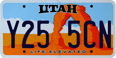 UT license plate Y255CN