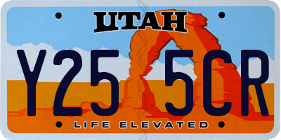 UT license plate Y255CR