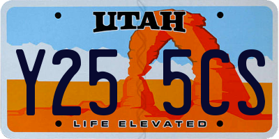 UT license plate Y255CS
