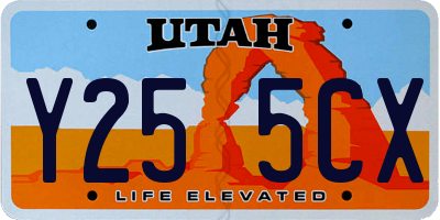 UT license plate Y255CX