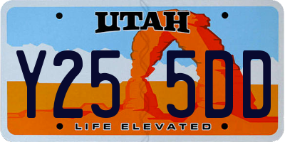 UT license plate Y255DD