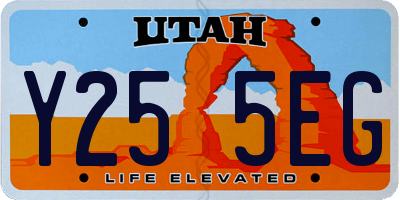 UT license plate Y255EG