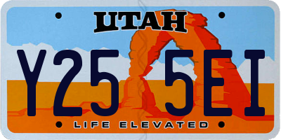 UT license plate Y255EI