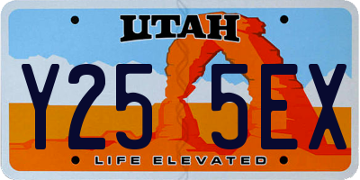 UT license plate Y255EX