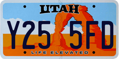 UT license plate Y255FD