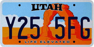 UT license plate Y255FG