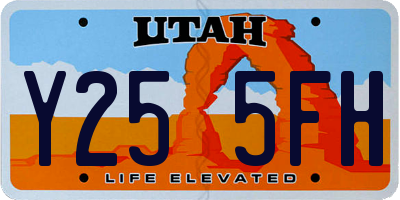 UT license plate Y255FH