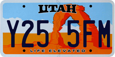 UT license plate Y255FM