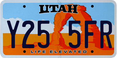 UT license plate Y255FR