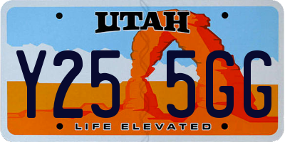 UT license plate Y255GG