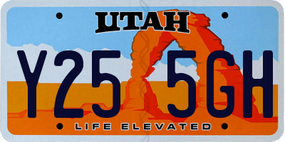 UT license plate Y255GH