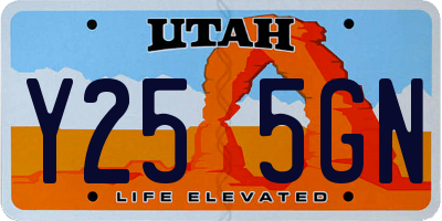 UT license plate Y255GN