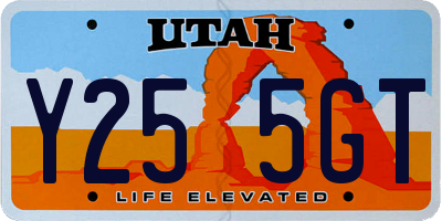 UT license plate Y255GT
