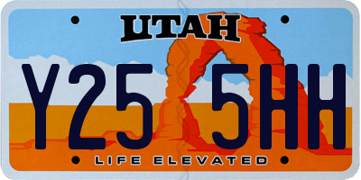UT license plate Y255HH